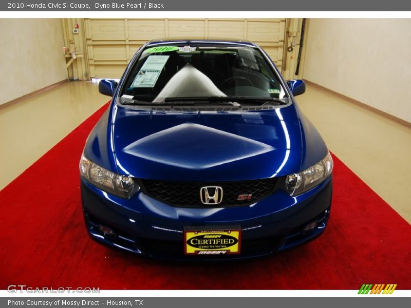 Dyno Blue Pearl / Black 2010 Honda Civic Si Coupe