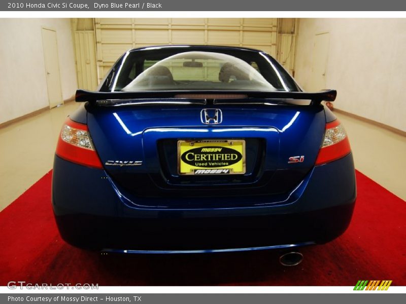 Dyno Blue Pearl / Black 2010 Honda Civic Si Coupe