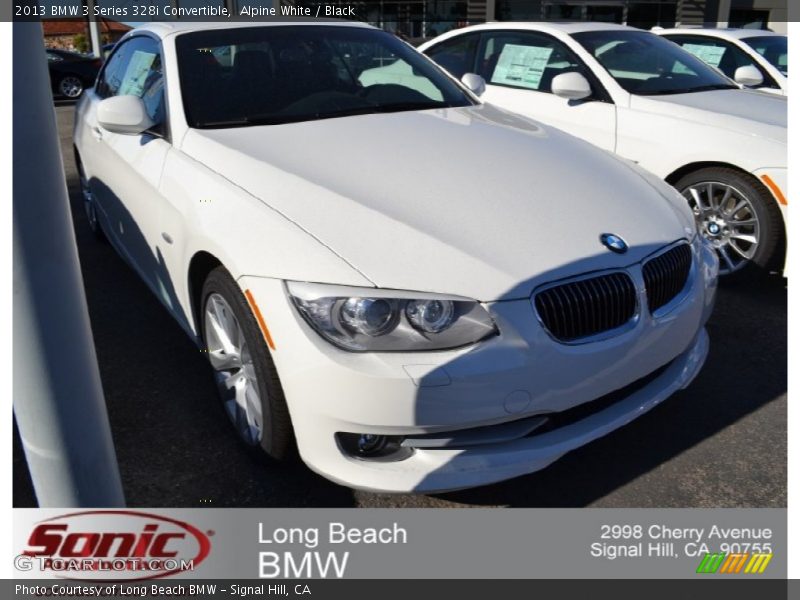 Alpine White / Black 2013 BMW 3 Series 328i Convertible