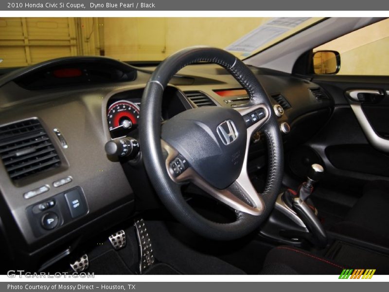 Dyno Blue Pearl / Black 2010 Honda Civic Si Coupe