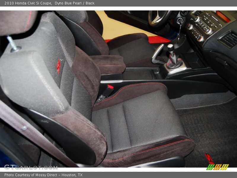 Dyno Blue Pearl / Black 2010 Honda Civic Si Coupe