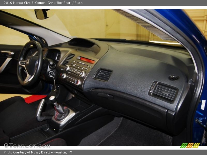 Dyno Blue Pearl / Black 2010 Honda Civic Si Coupe
