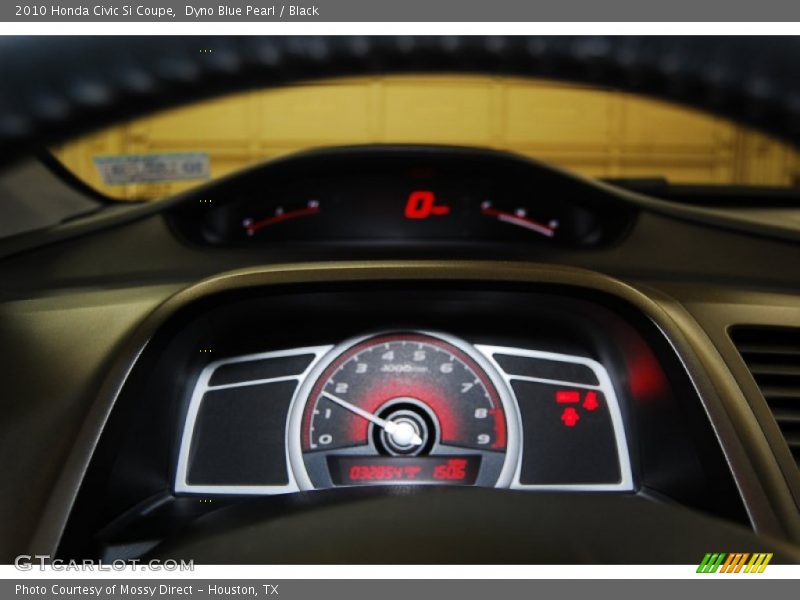 Dyno Blue Pearl / Black 2010 Honda Civic Si Coupe