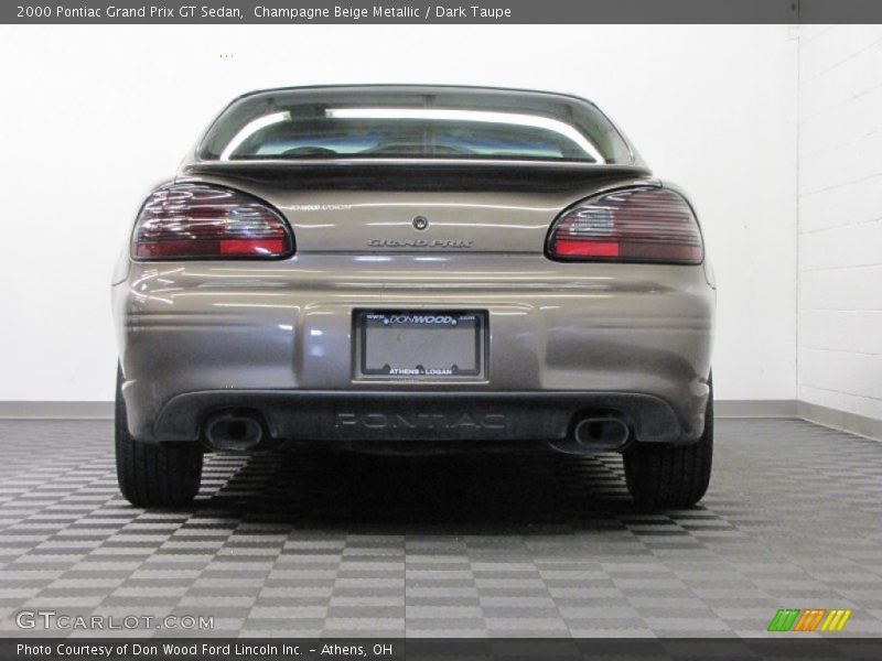 Champagne Beige Metallic / Dark Taupe 2000 Pontiac Grand Prix GT Sedan