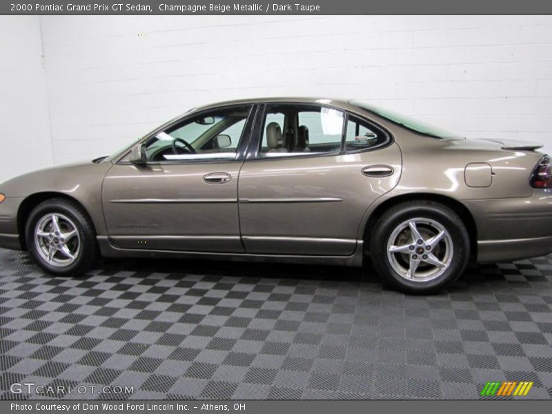 Champagne Beige Metallic / Dark Taupe 2000 Pontiac Grand Prix GT Sedan