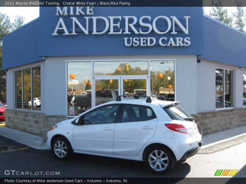 Crystal White Pearl / Black/Red Piping 2011 Mazda MAZDA2 Touring