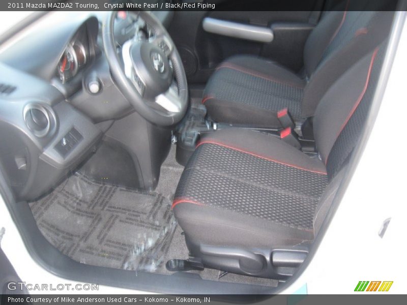 Crystal White Pearl / Black/Red Piping 2011 Mazda MAZDA2 Touring