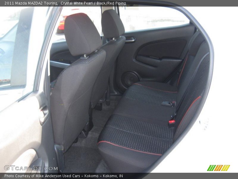 Crystal White Pearl / Black/Red Piping 2011 Mazda MAZDA2 Touring