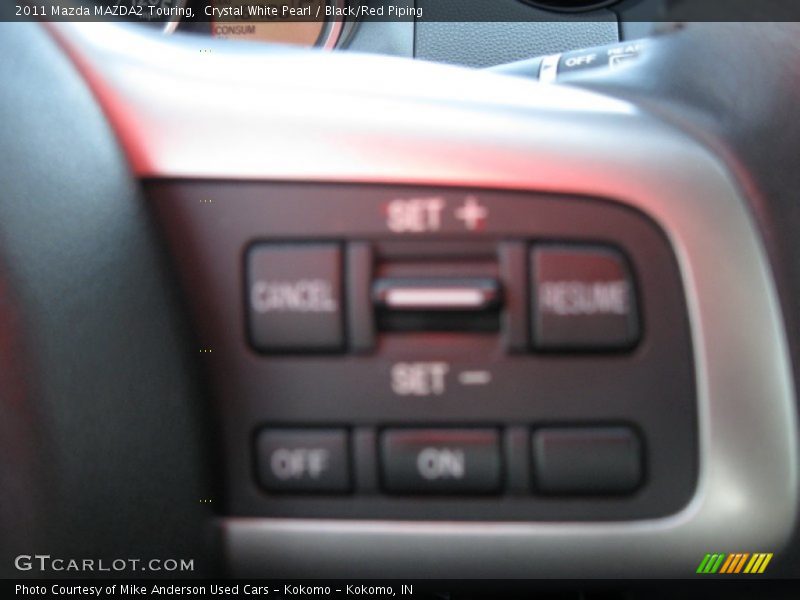 Crystal White Pearl / Black/Red Piping 2011 Mazda MAZDA2 Touring