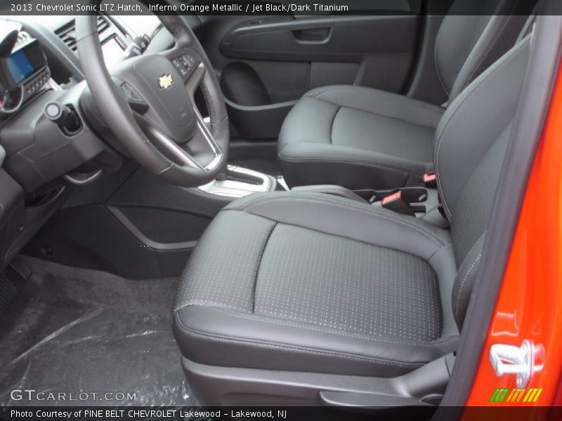 Inferno Orange Metallic / Jet Black/Dark Titanium 2013 Chevrolet Sonic LTZ Hatch