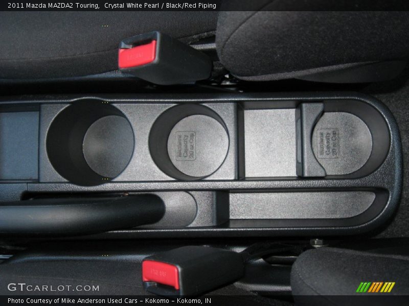 Crystal White Pearl / Black/Red Piping 2011 Mazda MAZDA2 Touring