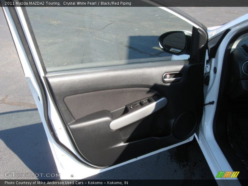 Crystal White Pearl / Black/Red Piping 2011 Mazda MAZDA2 Touring