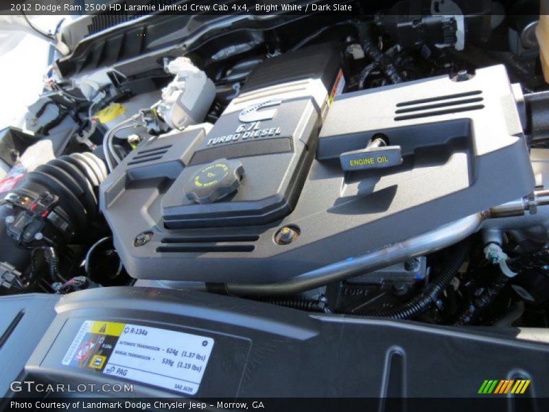  2012 Ram 2500 HD Laramie Limited Crew Cab 4x4 Engine - 6.7 Liter OHV 24-Valve Cummins VGT Turbo-Diesel Inline 6 Cylinder