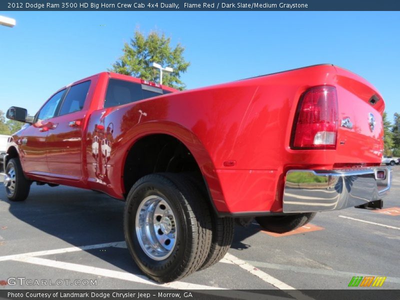 Flame Red / Dark Slate/Medium Graystone 2012 Dodge Ram 3500 HD Big Horn Crew Cab 4x4 Dually