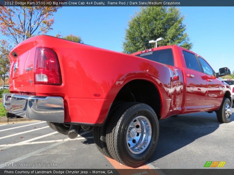 Flame Red / Dark Slate/Medium Graystone 2012 Dodge Ram 3500 HD Big Horn Crew Cab 4x4 Dually