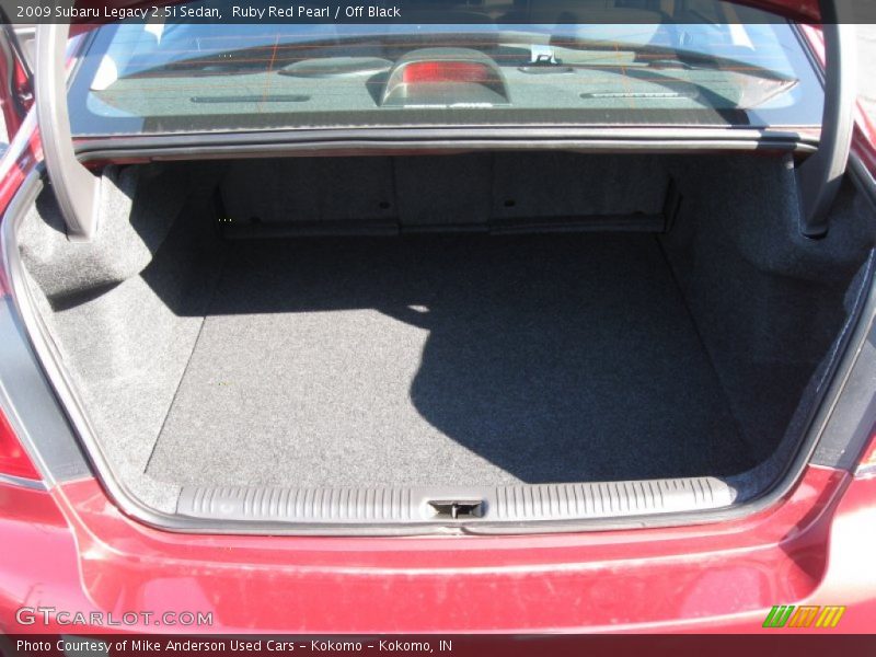 Ruby Red Pearl / Off Black 2009 Subaru Legacy 2.5i Sedan