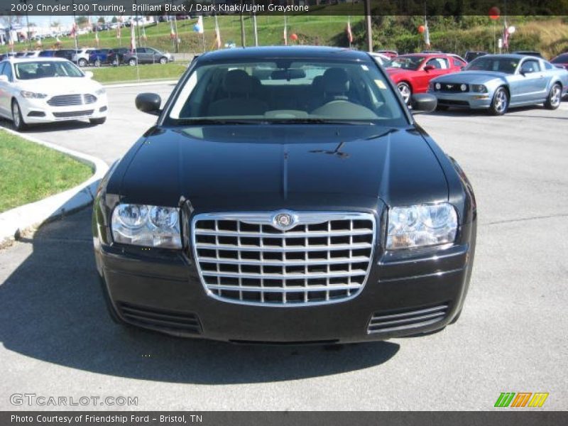 Brilliant Black / Dark Khaki/Light Graystone 2009 Chrysler 300 Touring