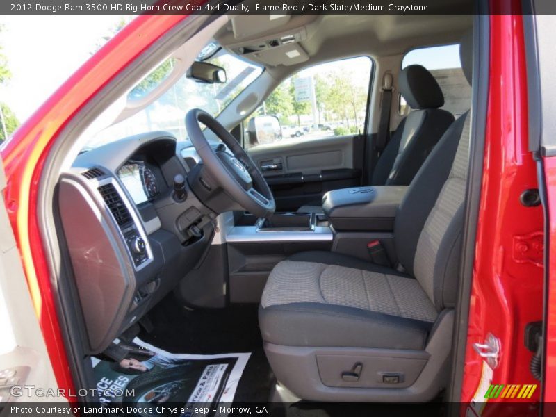 Flame Red / Dark Slate/Medium Graystone 2012 Dodge Ram 3500 HD Big Horn Crew Cab 4x4 Dually