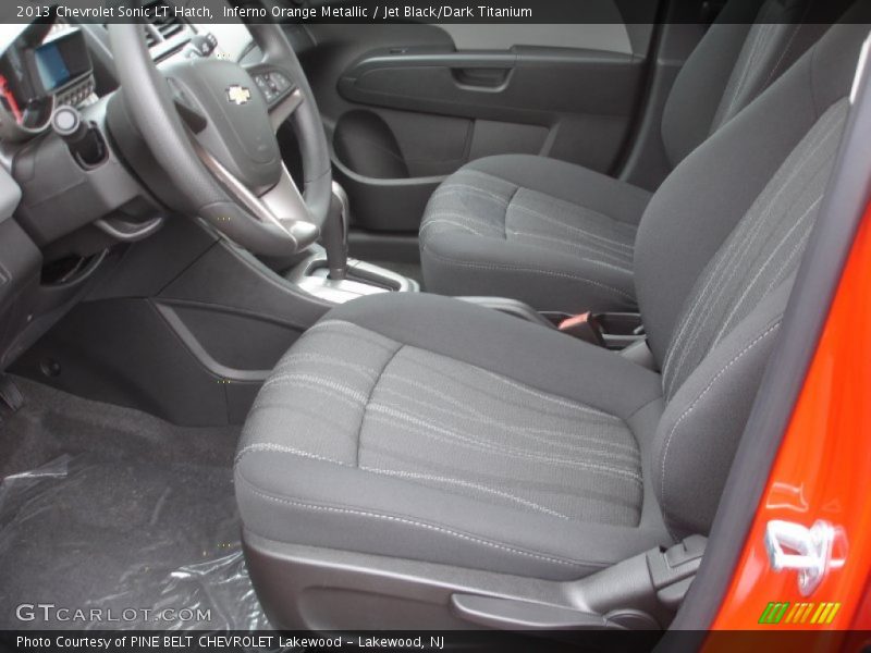 Inferno Orange Metallic / Jet Black/Dark Titanium 2013 Chevrolet Sonic LT Hatch