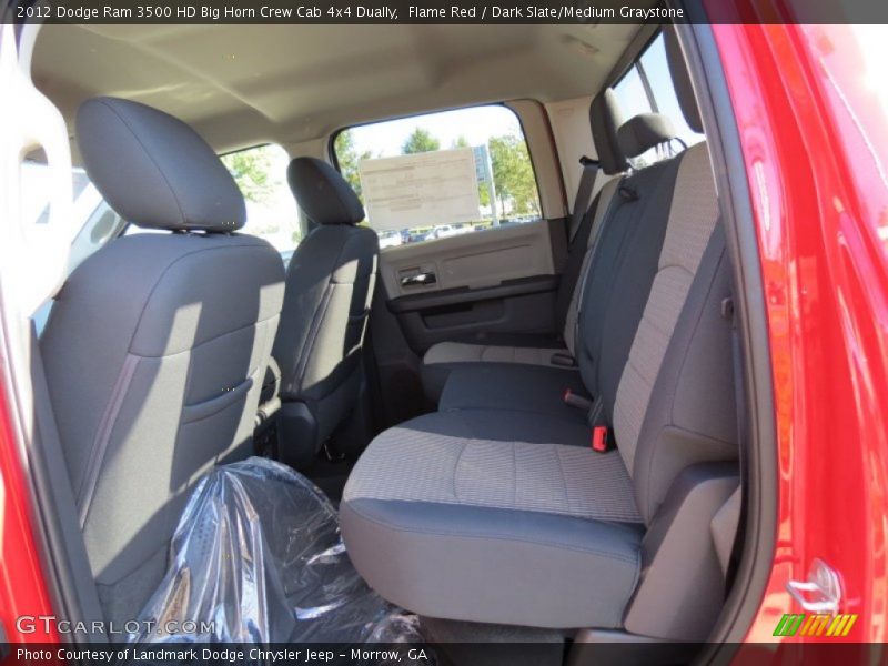 Flame Red / Dark Slate/Medium Graystone 2012 Dodge Ram 3500 HD Big Horn Crew Cab 4x4 Dually