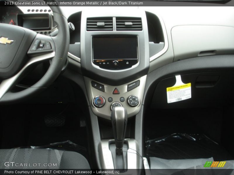 Inferno Orange Metallic / Jet Black/Dark Titanium 2013 Chevrolet Sonic LT Hatch