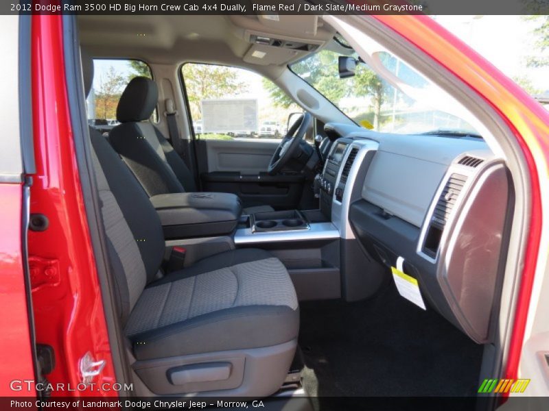 Flame Red / Dark Slate/Medium Graystone 2012 Dodge Ram 3500 HD Big Horn Crew Cab 4x4 Dually