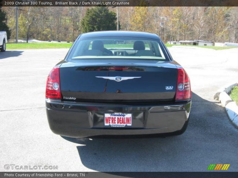 Brilliant Black / Dark Khaki/Light Graystone 2009 Chrysler 300 Touring