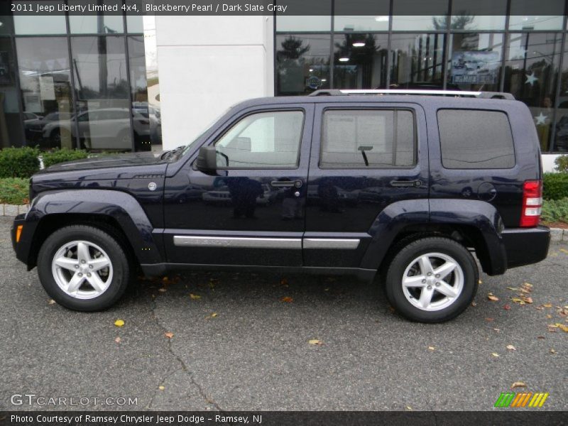 Blackberry Pearl / Dark Slate Gray 2011 Jeep Liberty Limited 4x4