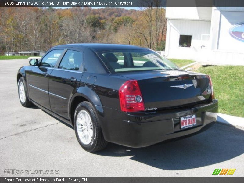 Brilliant Black / Dark Khaki/Light Graystone 2009 Chrysler 300 Touring