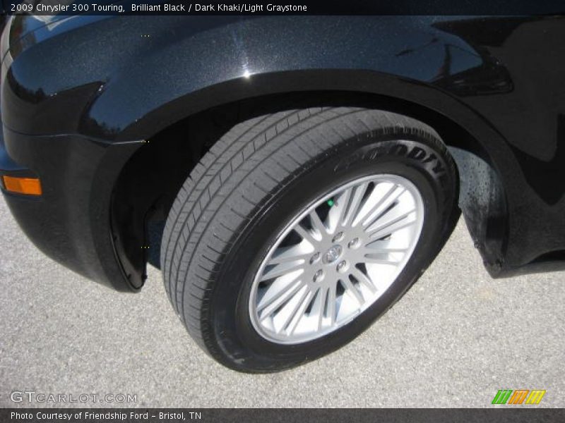 Brilliant Black / Dark Khaki/Light Graystone 2009 Chrysler 300 Touring