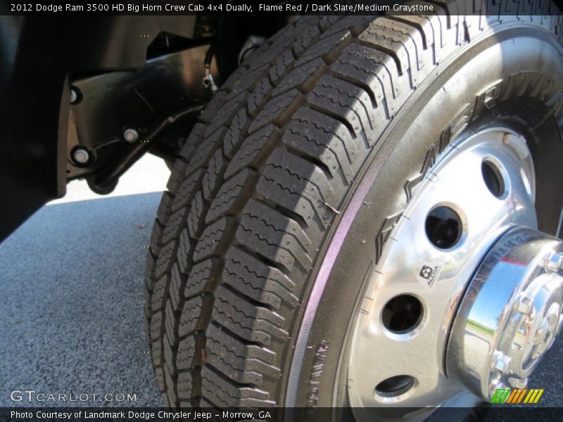 Flame Red / Dark Slate/Medium Graystone 2012 Dodge Ram 3500 HD Big Horn Crew Cab 4x4 Dually