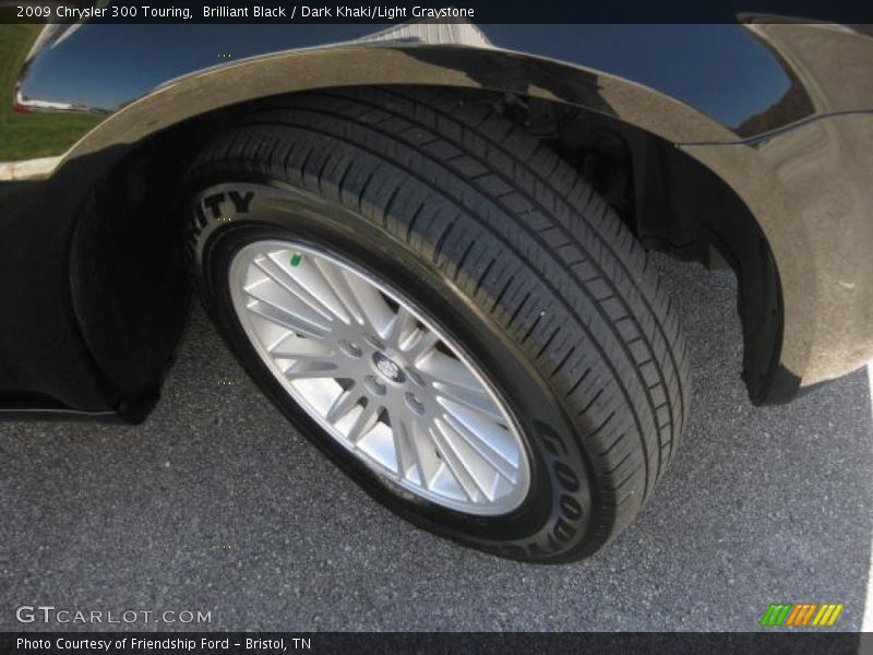 Brilliant Black / Dark Khaki/Light Graystone 2009 Chrysler 300 Touring