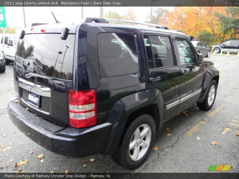 Blackberry Pearl / Dark Slate Gray 2011 Jeep Liberty Limited 4x4