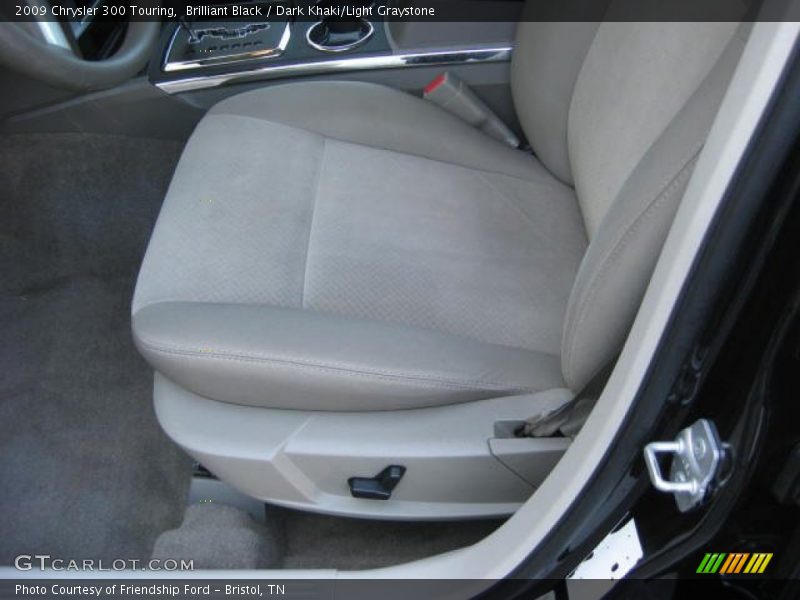 Brilliant Black / Dark Khaki/Light Graystone 2009 Chrysler 300 Touring