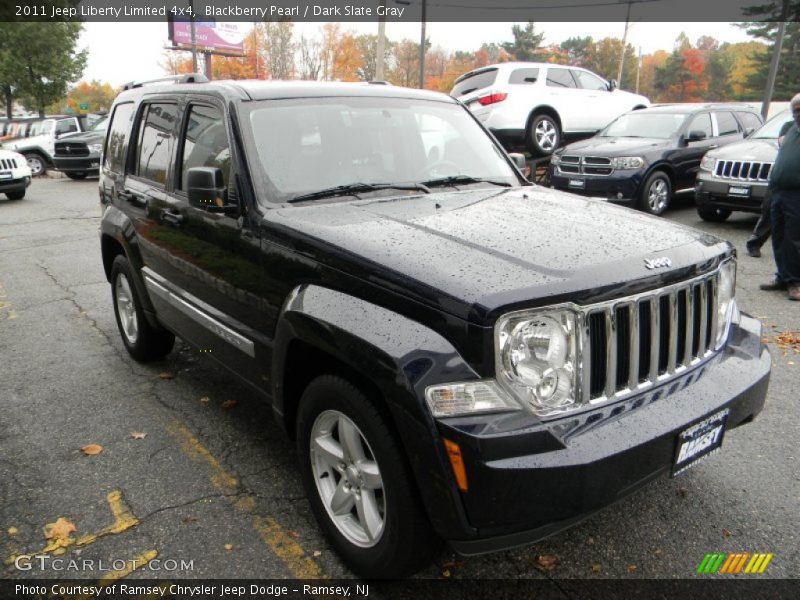 Blackberry Pearl / Dark Slate Gray 2011 Jeep Liberty Limited 4x4