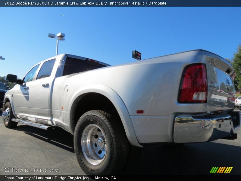 Bright Silver Metallic / Dark Slate 2012 Dodge Ram 3500 HD Laramie Crew Cab 4x4 Dually