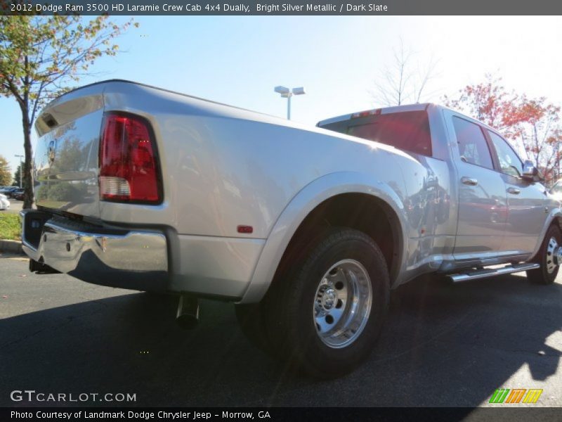 Bright Silver Metallic / Dark Slate 2012 Dodge Ram 3500 HD Laramie Crew Cab 4x4 Dually