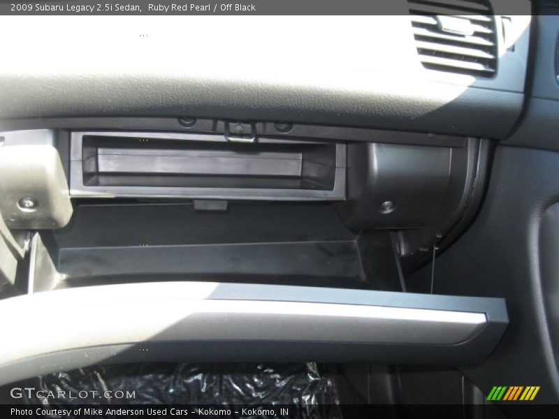 Ruby Red Pearl / Off Black 2009 Subaru Legacy 2.5i Sedan