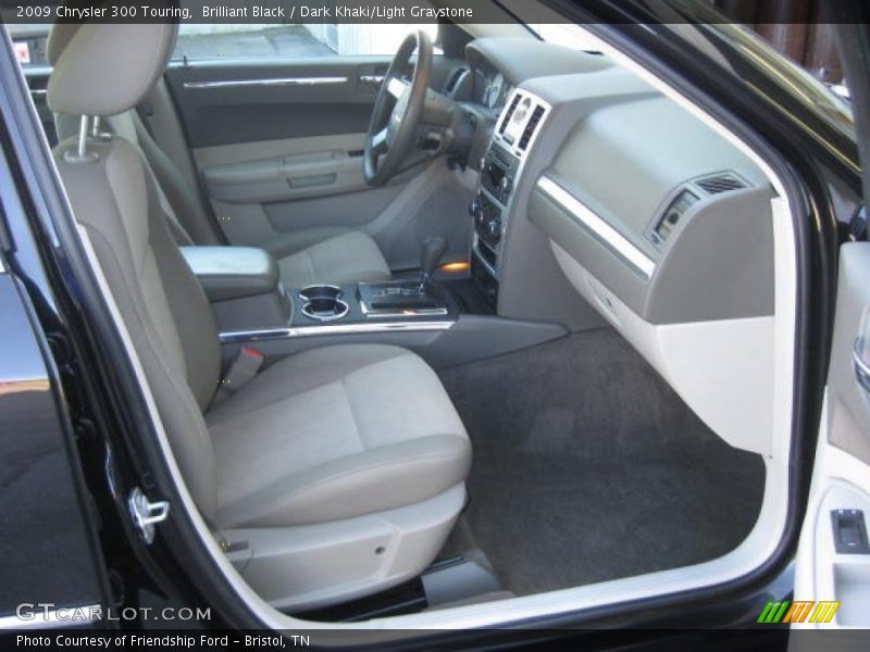 Brilliant Black / Dark Khaki/Light Graystone 2009 Chrysler 300 Touring