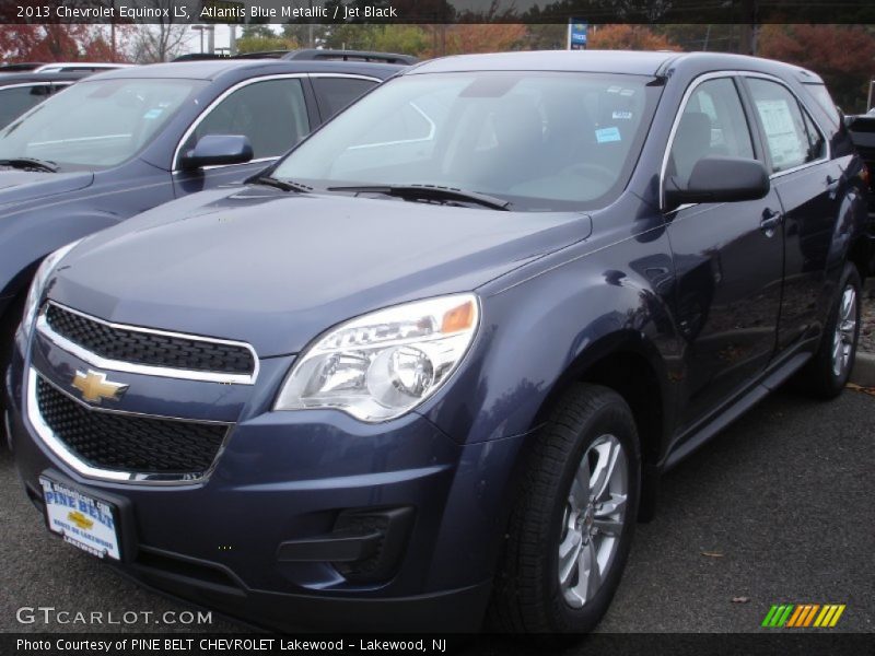 Atlantis Blue Metallic / Jet Black 2013 Chevrolet Equinox LS