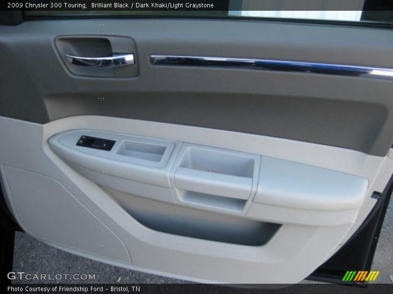 Brilliant Black / Dark Khaki/Light Graystone 2009 Chrysler 300 Touring