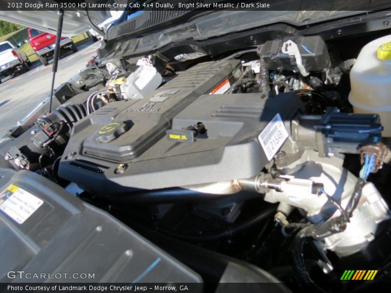 Bright Silver Metallic / Dark Slate 2012 Dodge Ram 3500 HD Laramie Crew Cab 4x4 Dually