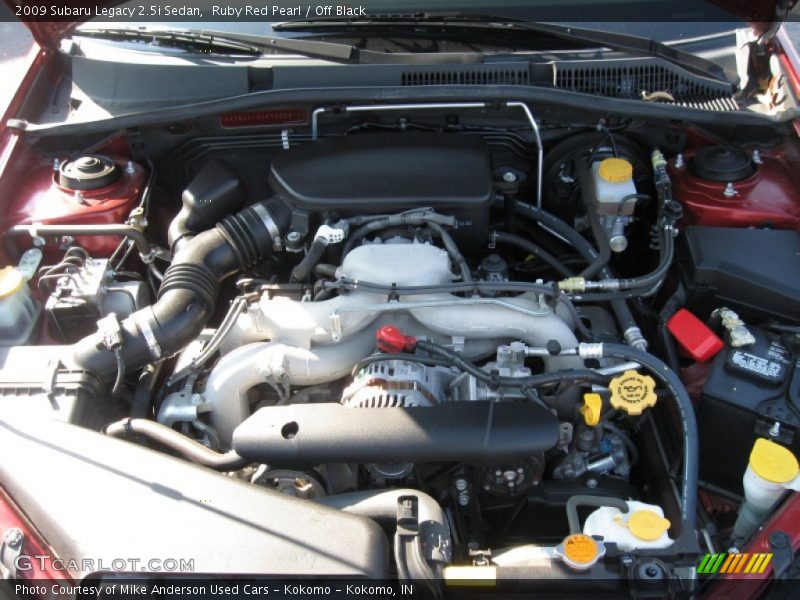 Ruby Red Pearl / Off Black 2009 Subaru Legacy 2.5i Sedan