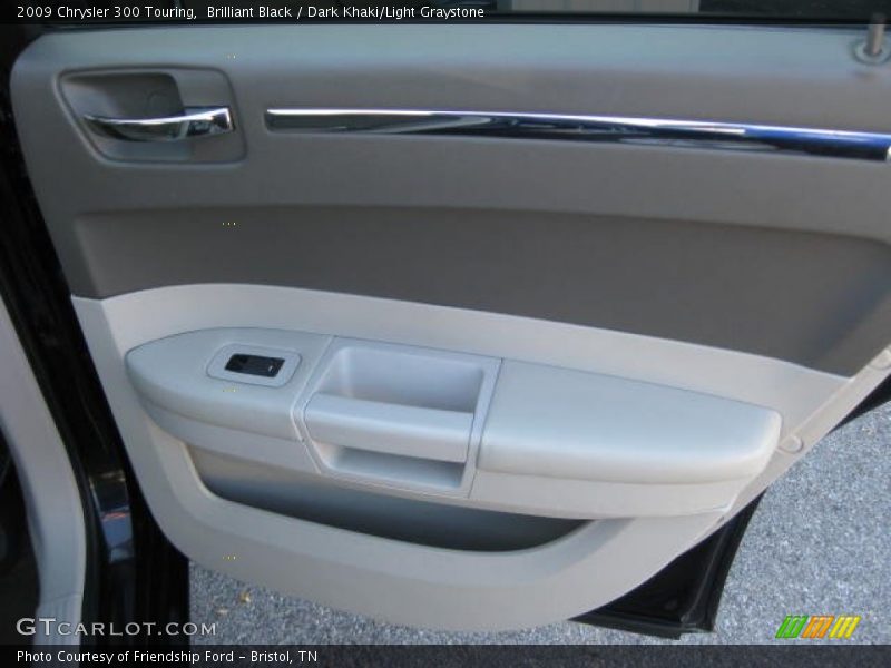 Brilliant Black / Dark Khaki/Light Graystone 2009 Chrysler 300 Touring