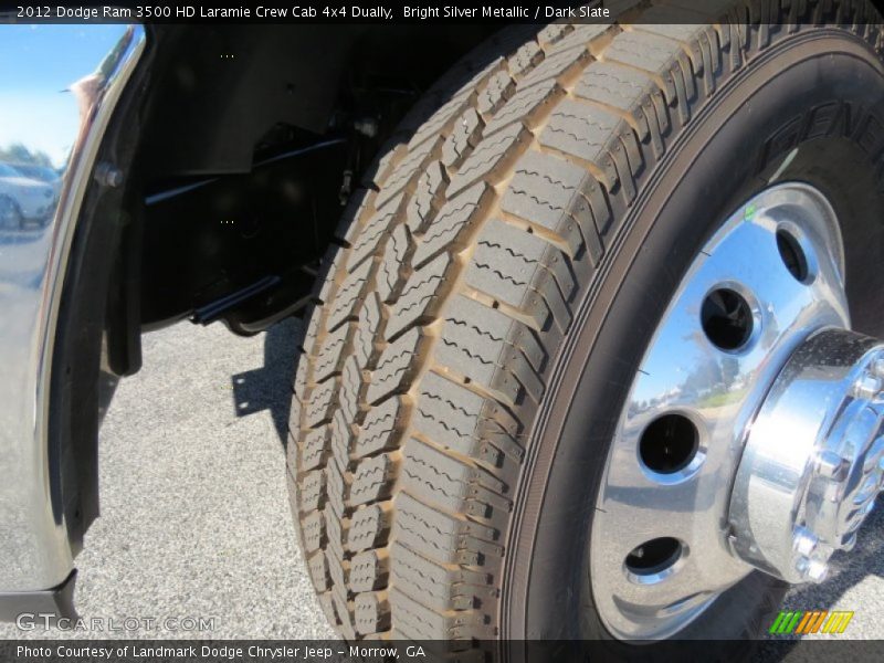 Bright Silver Metallic / Dark Slate 2012 Dodge Ram 3500 HD Laramie Crew Cab 4x4 Dually