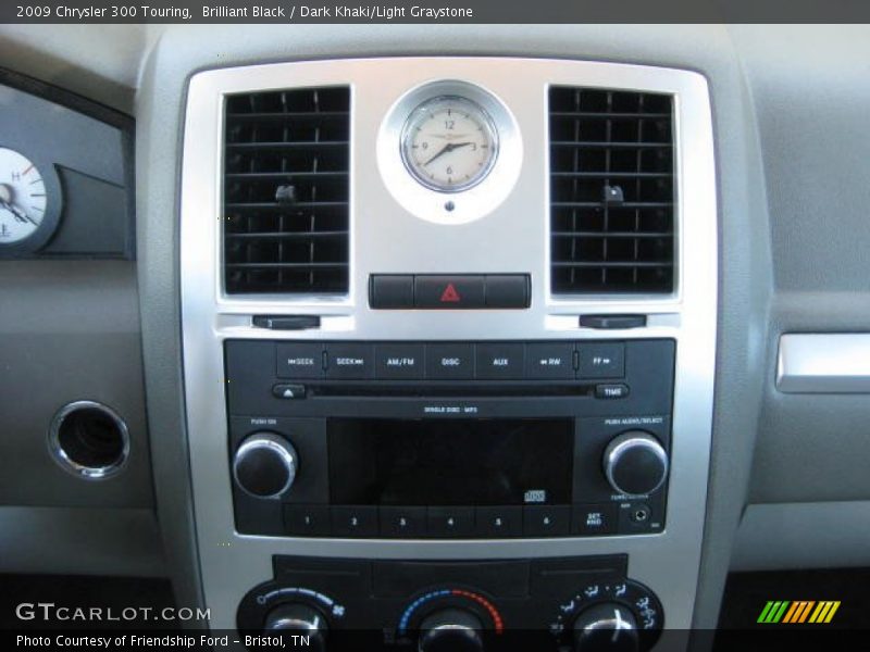 Brilliant Black / Dark Khaki/Light Graystone 2009 Chrysler 300 Touring