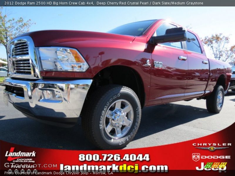 Deep Cherry Red Crystal Pearl / Dark Slate/Medium Graystone 2012 Dodge Ram 2500 HD Big Horn Crew Cab 4x4