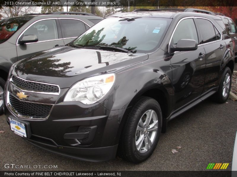 Ashen Gray Metallic / Jet Black 2013 Chevrolet Equinox LT AWD