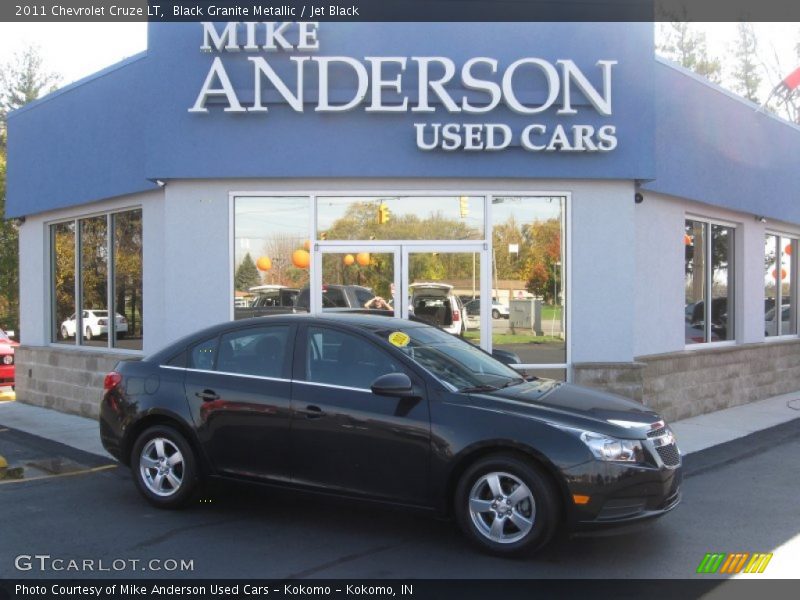 Black Granite Metallic / Jet Black 2011 Chevrolet Cruze LT