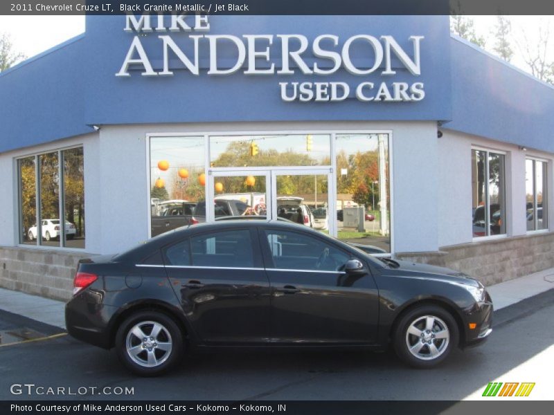 Black Granite Metallic / Jet Black 2011 Chevrolet Cruze LT